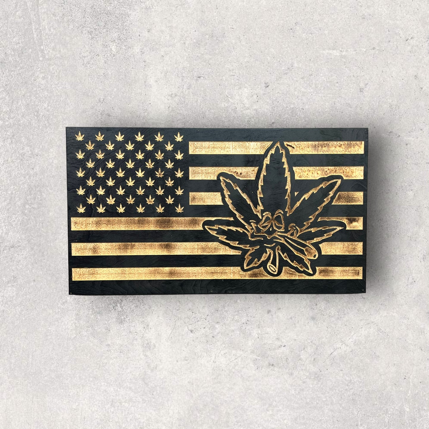 420 Wooden Flag