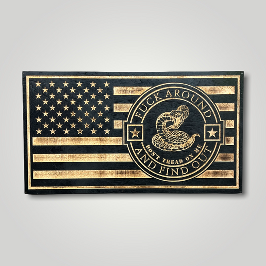 FAFO Wooden Flag