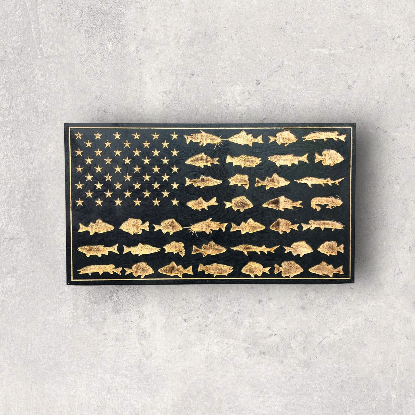 Fish Wooden Flag