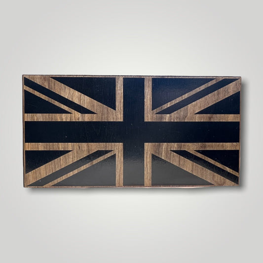 Union Jack Wooden Desktop Flag